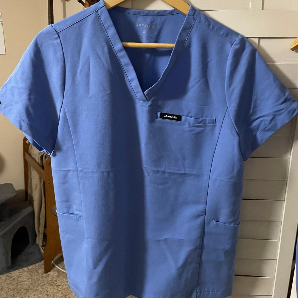 Blue Jaanuu Scrub Top